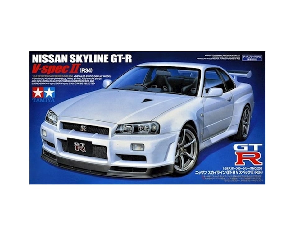 Tamiya 1 24 Scale Nissan Skyline Gt R R34 V Spec Ii Tam Tam Toys Hobbies Rc Planet